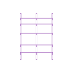 Fixtures Shelves Shelving Ikea Algot Wall Upright System 50 Inch Tall Outline Icon Svg Set, Free Vectors File
